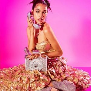 💎NWT 2-PC KITSCH MILLION STARS PHONE BAG & RHINESTONE PHONE CARD CASE SET💎